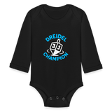 Organic Long Sleeve Baby Bodysuit - black