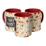 Kosher For Passover Hebrew Color Accent Mug