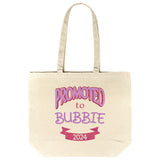 Promoted To Bubbie 2024 Jewish Grandmother Gift Tote Bag