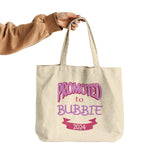 Promoted To Bubbie 2024 Jewish Grandmother Gift Tote Bag