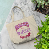 Promoted To Bubbie 2024 Jewish Grandmother Gift Tote Bag
