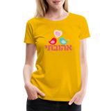 My Beloved אהובתי Hebrew Women’s Premium T-Shirt - sun yellow