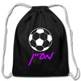 Cotton Drawstring Bag - black