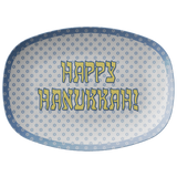 happy hanukkah large serving platter