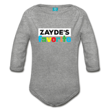 Zayde's Favorite Baby Bodysuit Long Sleeve - heather gray