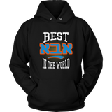 Best Aba in the World: Jewish Fathers Day Gift Hooded Sweatshirt