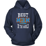Best Aba in the World: Jewish Fathers Day Gift Hooded Sweatshirt
