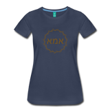 Ima Jewish Mother Gold Print T-shirt - navy