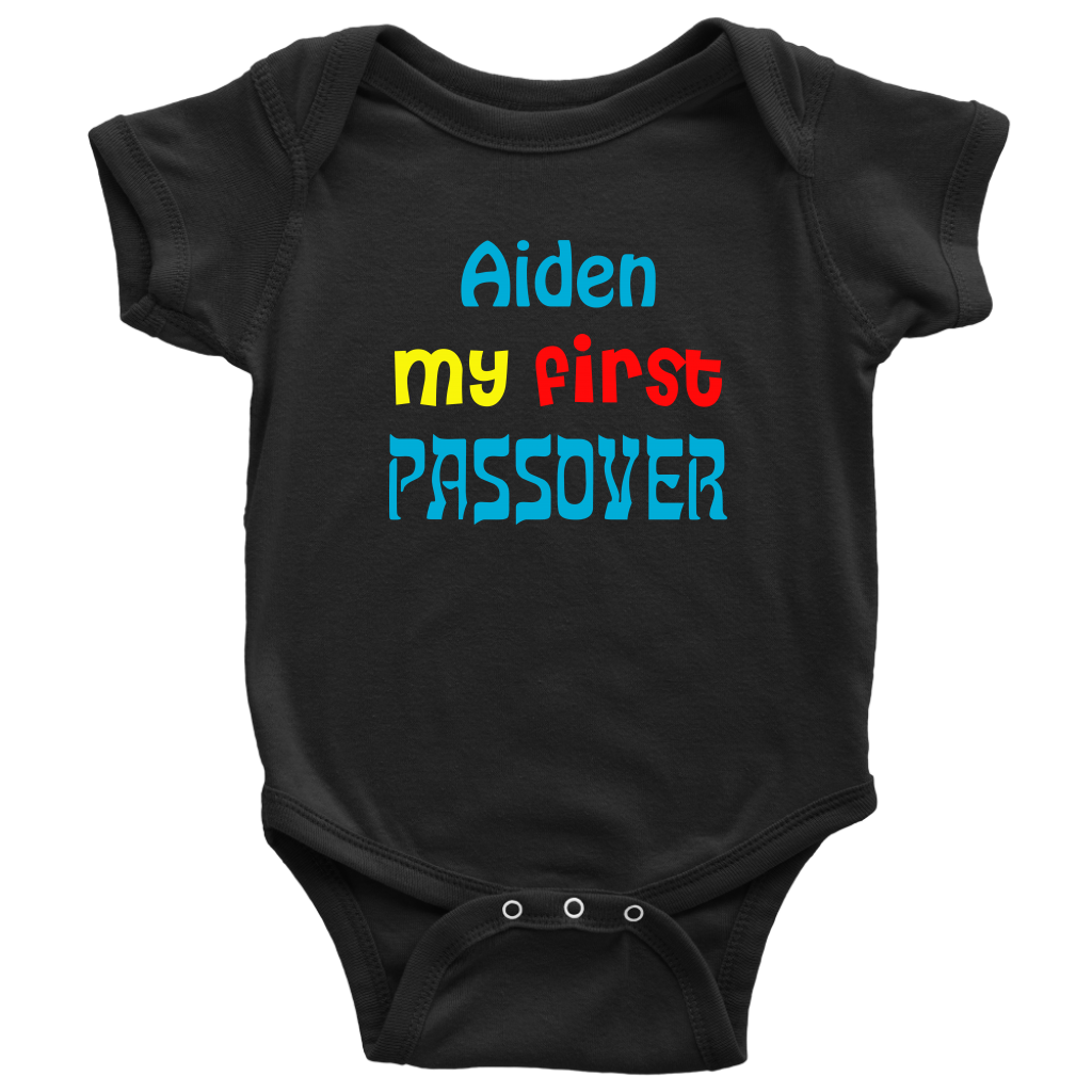personalized first passover bodysuit