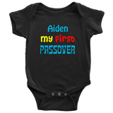 personalized first passover bodysuit