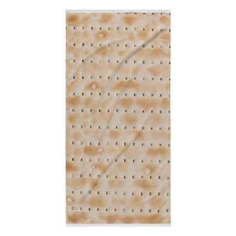 matzoh print beach towel