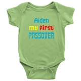 My First Passover Baby Bodysuit with Baby's Name