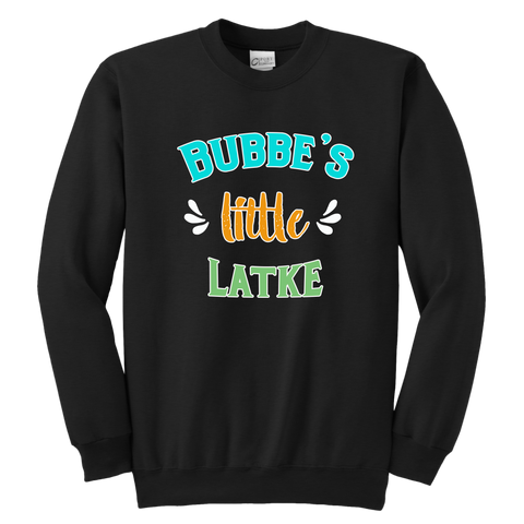 bubbe's latkes hanukkah sweatshirt