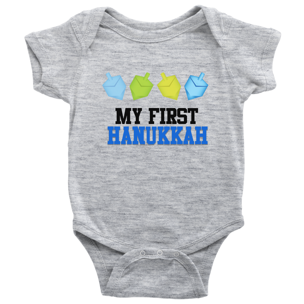 my first hanukkah baby onesie