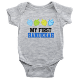 my first hanukkah baby onesie