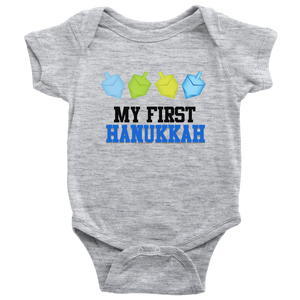 my first hanukkah baby onesie