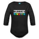 Bubbie's Favorite Organic Cotton Baby Bodysuit - black