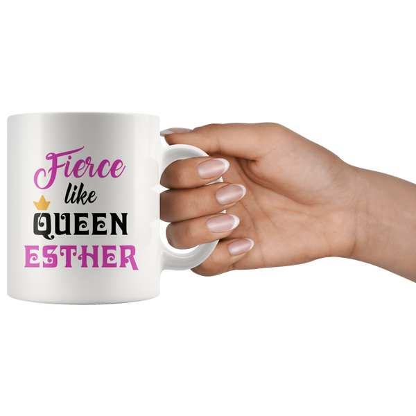 Fierce Like Queen Esther Purim Gift Mug