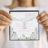 Bat Mitzvah Wishes Pendant Necklace with Gift Box