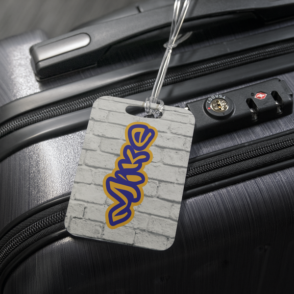 luggage tag with name