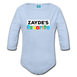 Zayde's Favorite Baby Bodysuit Long Sleeve - sky