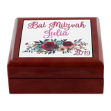 Bat Mitzvah Personalized Keepsake Box