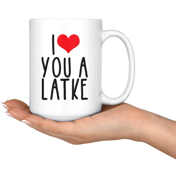 I Love Heart You a Latke Mug