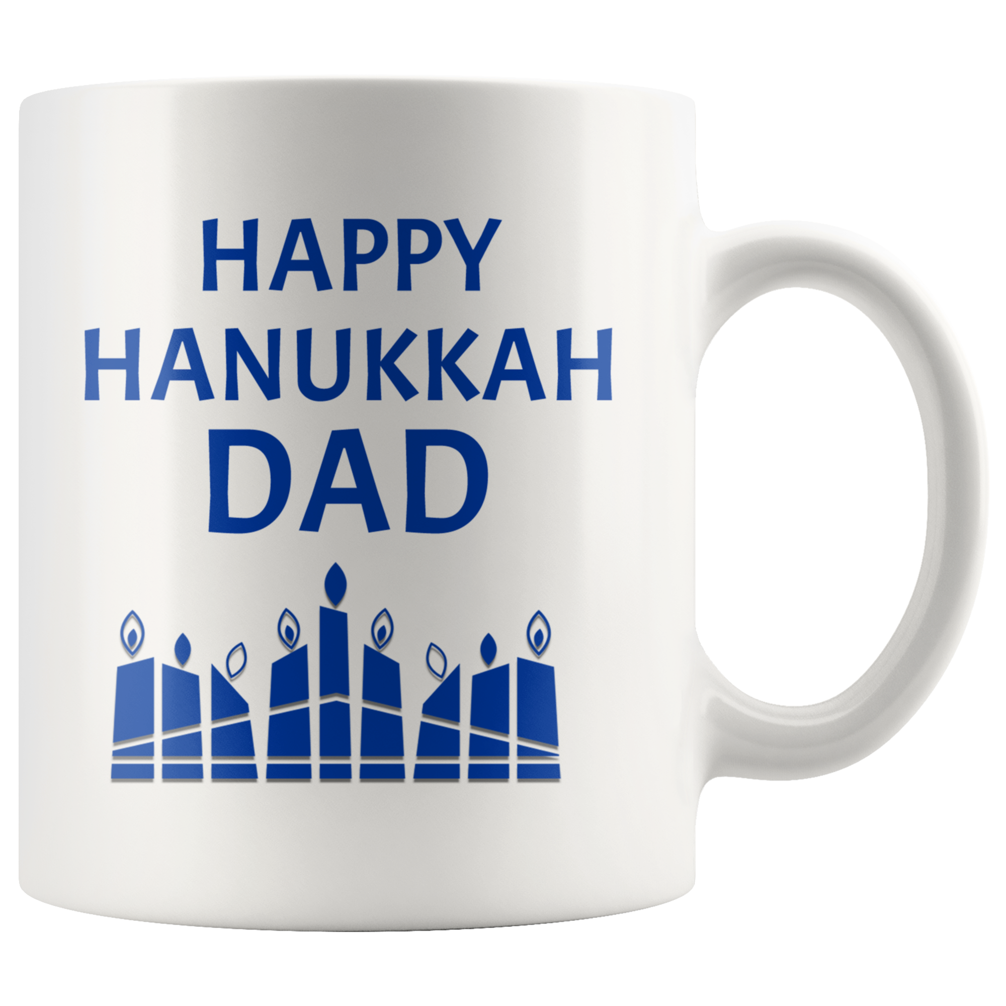 happy hanukkah dad mug