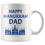 happy hanukkah dad mug