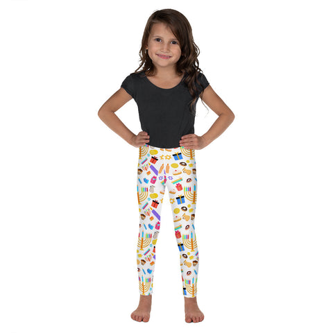 Colorful Hanukkah Leggings for toddlers and kids, Hanukkah Pajama Pants