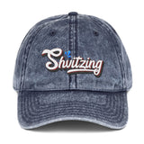 Shvitzing Vintage Style Embroidered Cotton Cap