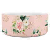 Personalized Pet Bowl - Floral