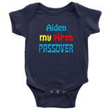 My First Passover Baby Bodysuit with Baby's Name