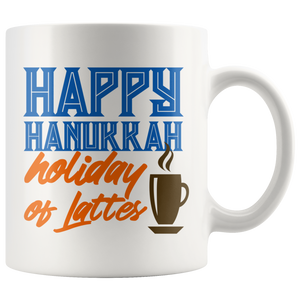 happy hanukkah gift mug