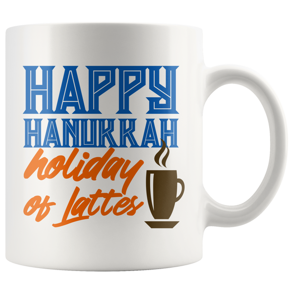 happy hanukkah gift mug