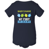 first hanukkah bodysuit with name