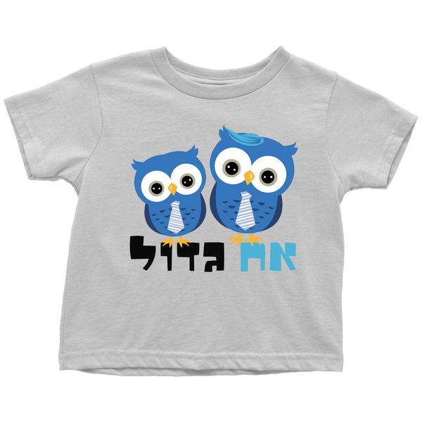 Big Brother Hebrew T-Shirt with Owls
