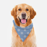 Pet Bandana - Magen David - Jewish Dog - Blue