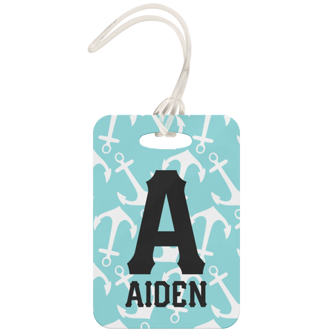 personalized nautiacal luggage tag