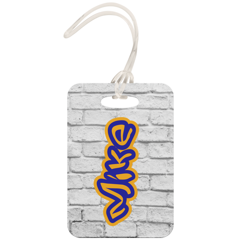 personalized grafitti luggage tag