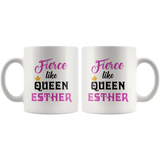 Fierce Like Queen Esther Purim Gift Mug