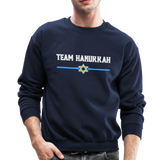 Team Hanukkah - Chanukah Crewneck Sweatshirt - navy