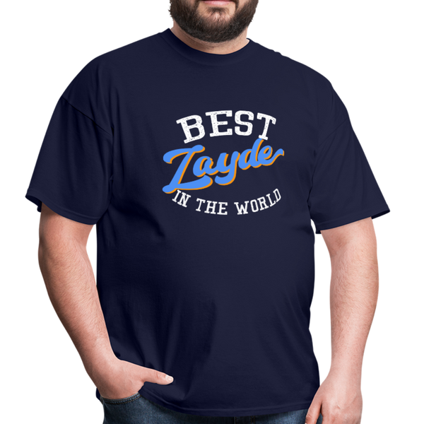 Best Zayde In The World T-shirt - navy