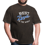 Best Zayde In The World T-shirt - mineral black