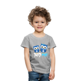 LIttle Brother T-Shirt With Hebrew - heather gray