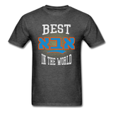 Best Aba In The World Jewish Gather Gift T-Shirt - heather black