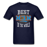 Best Aba In The World Jewish Gather Gift T-Shirt - navy