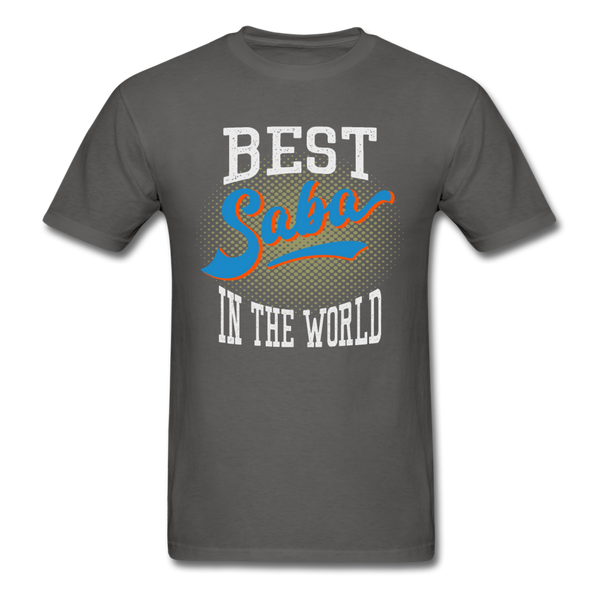 Best Saba in The World Jewish Grandfather T-shirt - charcoal