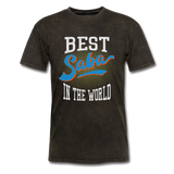 Best Saba in The World Jewish Grandfather T-shirt - mineral black