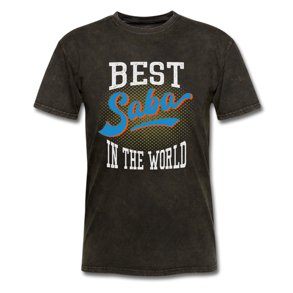 Best Saba in The World Jewish Grandfather T-shirt - mineral black